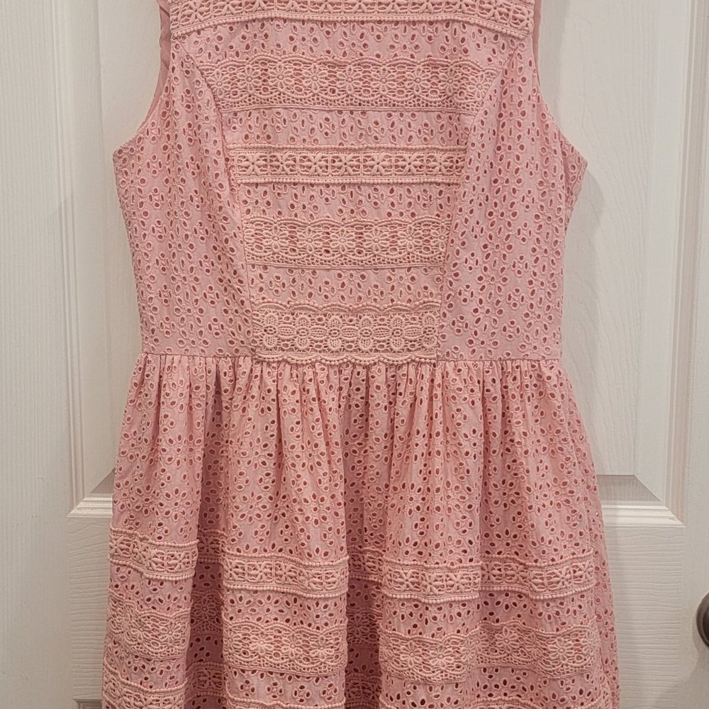Needle & Thread Peach Cotton Sundress Size 8